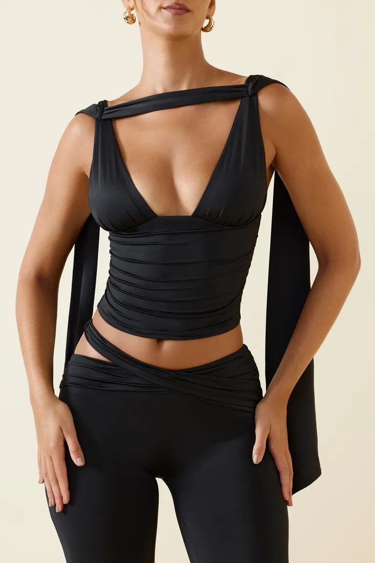 Top escote drapeado pronunciado de Oh Polly en Tops para argentina