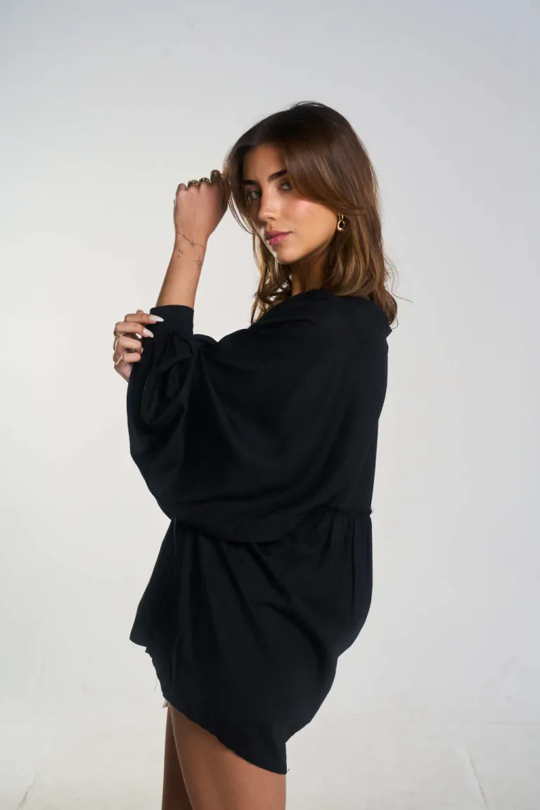 Camisa de lino de corte amplio con frunce en la espalda de Belle en Camisas para argentina