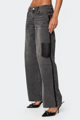 Jeans tiro bajo con bolsillos de Edikted en Pantalones para argentina