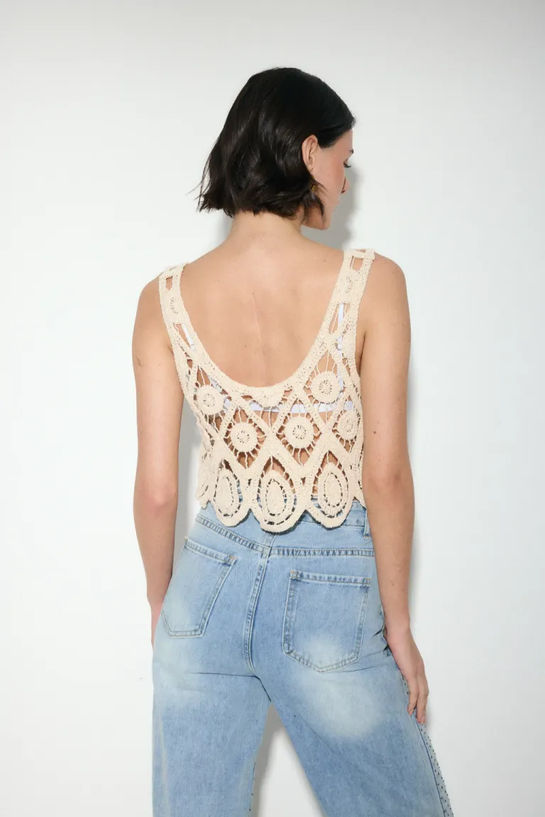 Top crochet lentejuela de Audaz en Tops para argentina