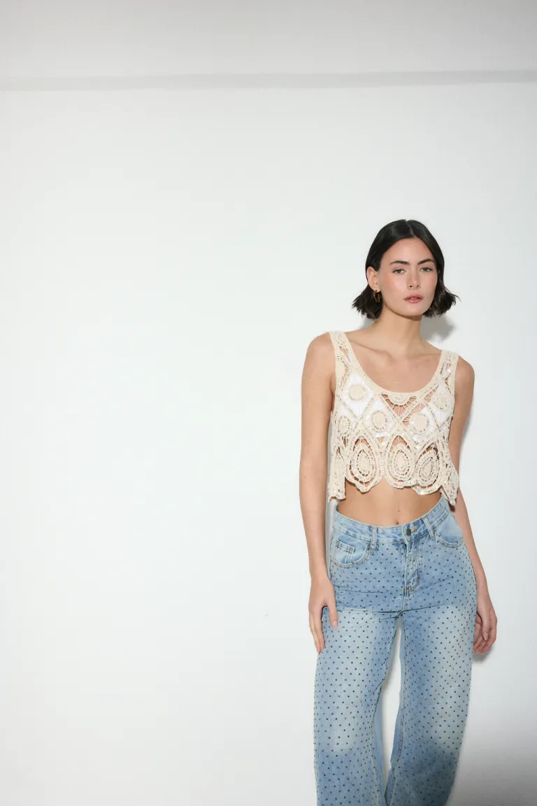 Top crochet lentejuela de Audaz en Tops para argentina