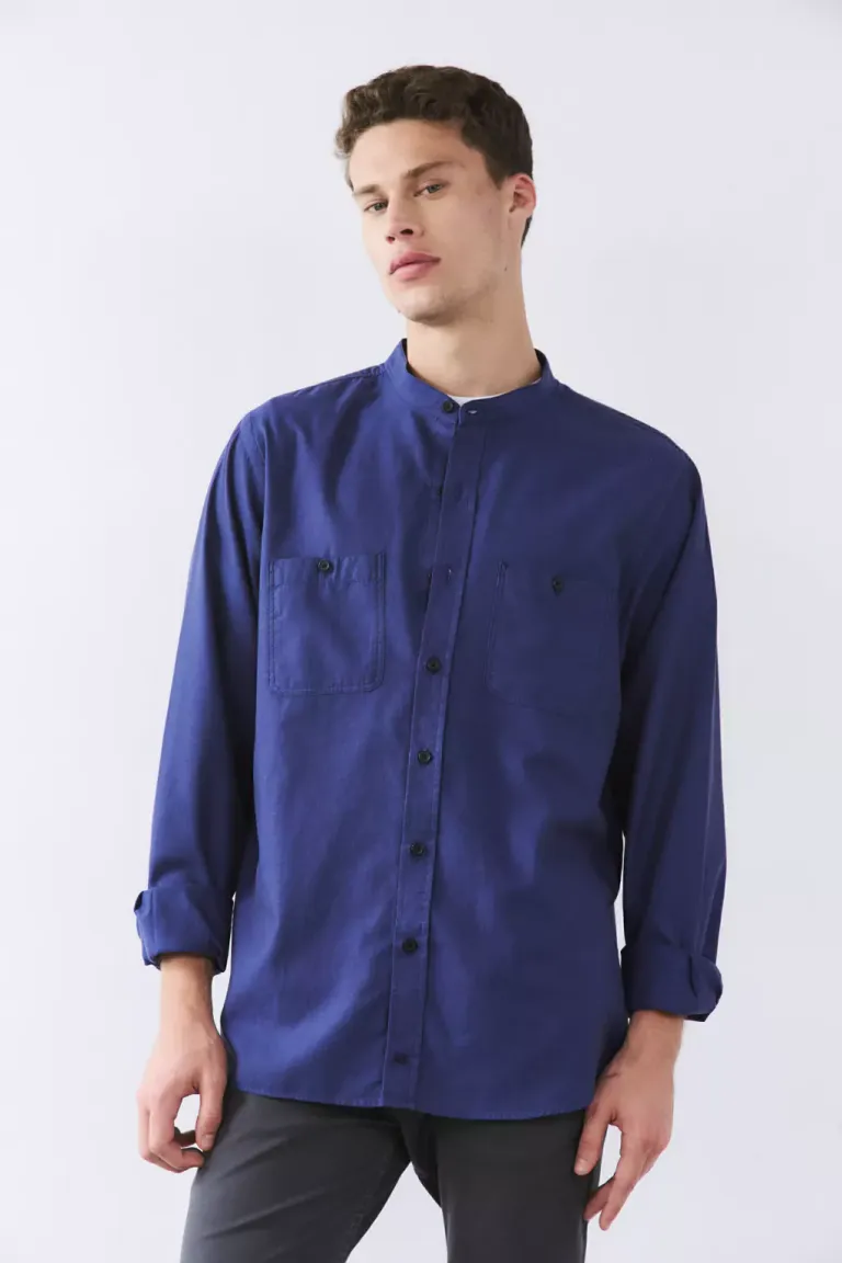 Camisa mao de manga larga con bolsillos y detalles bordados de Bensimon en Camisas para argentina