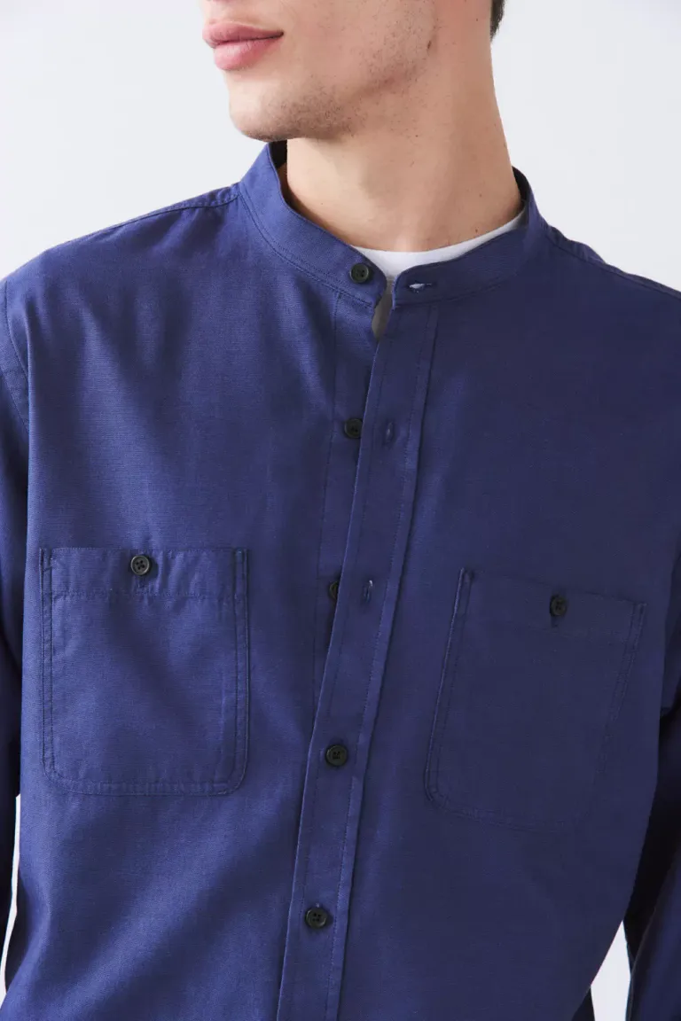 Camisa mao de manga larga con bolsillos y detalles bordados de Bensimon en Camisas para argentina