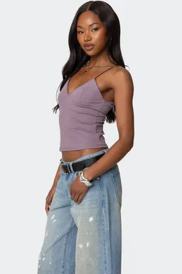 Musculosa violeta de Edikted en Tops para argentina