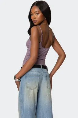 Musculosa violeta de Edikted en Tops para argentina