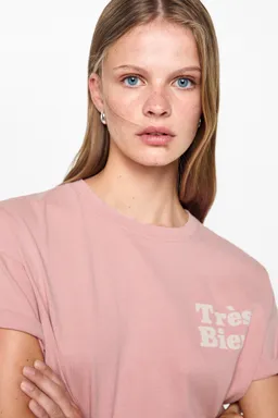 Camiseta algodón estampada de Mango Teen en Remeras para argentina