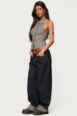 Top halter imrie escocés de Edikted en Blusas para argentina