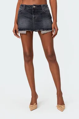 Mini falda denim lavado de Edikted en Shorts para argentina