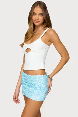 Musculosa karin con abertura de Edikted en Tops para argentina