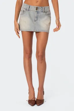 Minifalda denim lavado de Edikted en Faldas para argentina