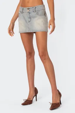 Minifalda denim lavado de Edikted en Faldas para argentina
