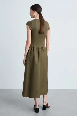 Vestido evasé combinado de Mango en Vestidos para argentina