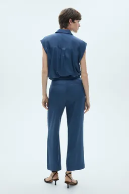 Pantalón crop satinado de Mango en Pantalones para argentina