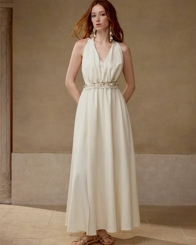 Vestido espalda descubierta aberturas de Motf en Vestidos para argentina