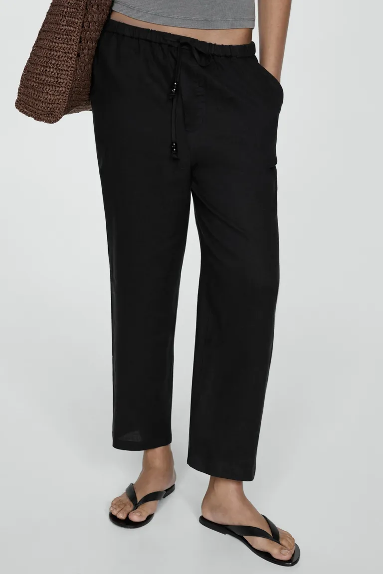 Pantalón jogger lino de Mango en Pantalones para argentina