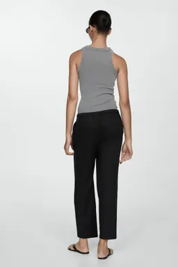 Pantalón jogger lino de Mango en Pantalones para argentina