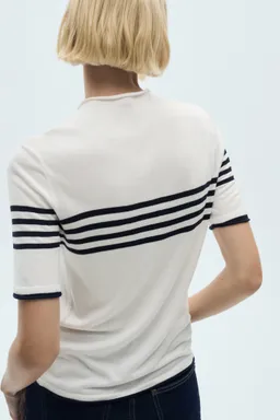 Jersey rayas punto fino de Mango en Remeras para argentina