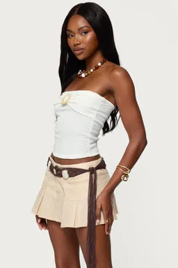 Top strapless tejido texturizado capas de Edikted en Tops para argentina