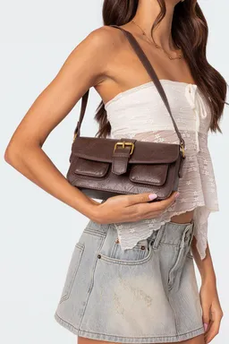 Bolso hebilla cuero sintético de Edikted en Bolsos y Carteras para argentina