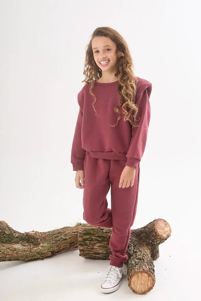 Pantalón de frisa negro con cintura elástica y bolsillos laterales para mujer de Belle en Pantalones para argentina