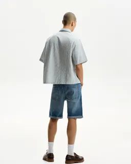 Bermuda denim con dobladillo de Bershka en Bermudas y Shorts para argentina