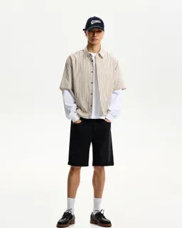 Bermuda denim con dobladillo de Bershka en Bermudas y Shorts para argentina