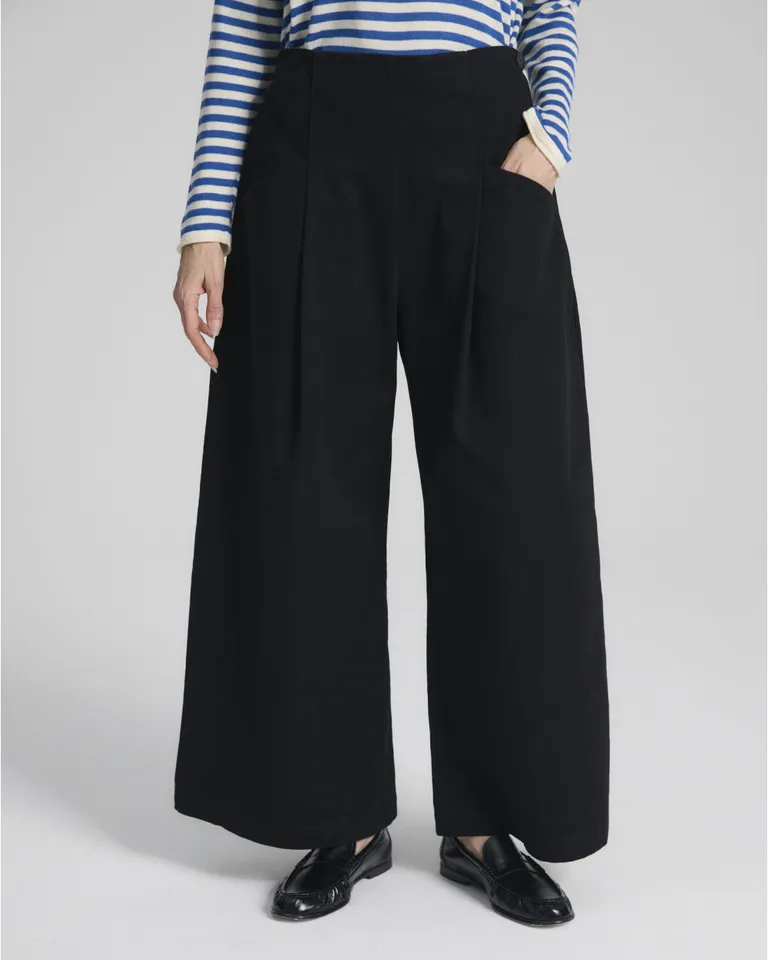 Pantalón amplio con pinzas y tiro medio de corte sastrero de Blue Sheep en Pantalones para argentina