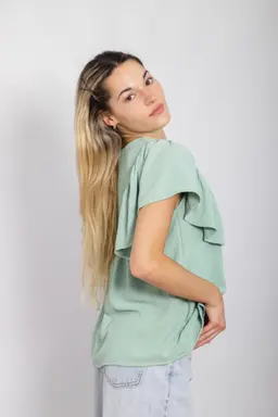 Blusa con Puntilla de Madison en Blusas para argentina