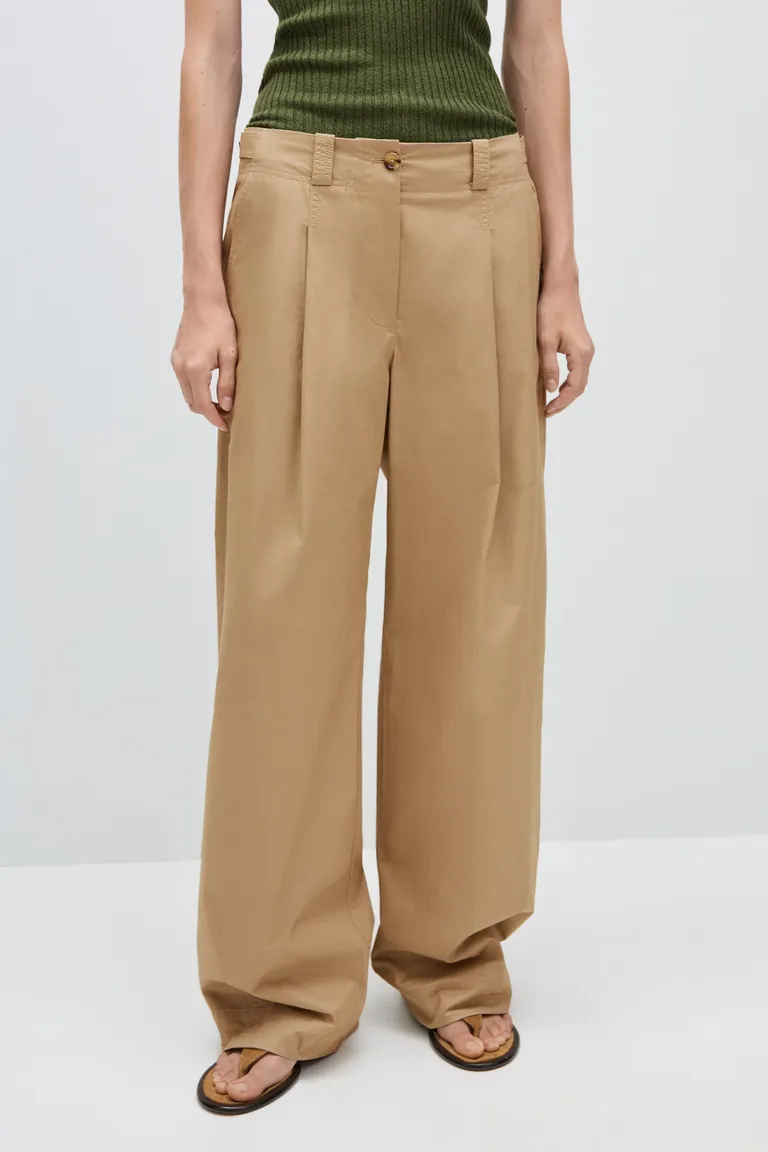 Pantalón pinzado wide leg de Mango en Pantalones para argentina