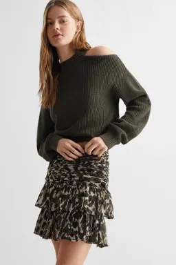 Falda estampada con volantes de Mango Teen en Faldas para argentina