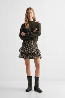 Falda estampada con volantes de Mango Teen en Faldas para argentina