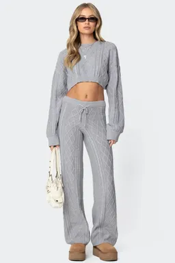 Sweater kasey trenzado corto de Edikted en Buzos y Sweaters para argentina