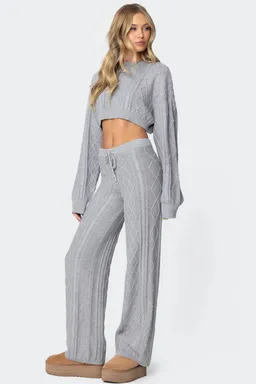 Sweater kasey trenzado corto de Edikted en Buzos y Sweaters para argentina