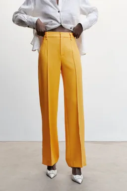 Pantalón recto con aberturas de Mango en Pantalones para argentina