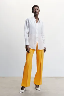 Pantalón recto con aberturas de Mango en Pantalones para argentina