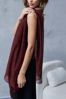 Pashmina diseño cuadros brillosos de Exotica Accesorios en Bufandas y Pañuelos para argentina
