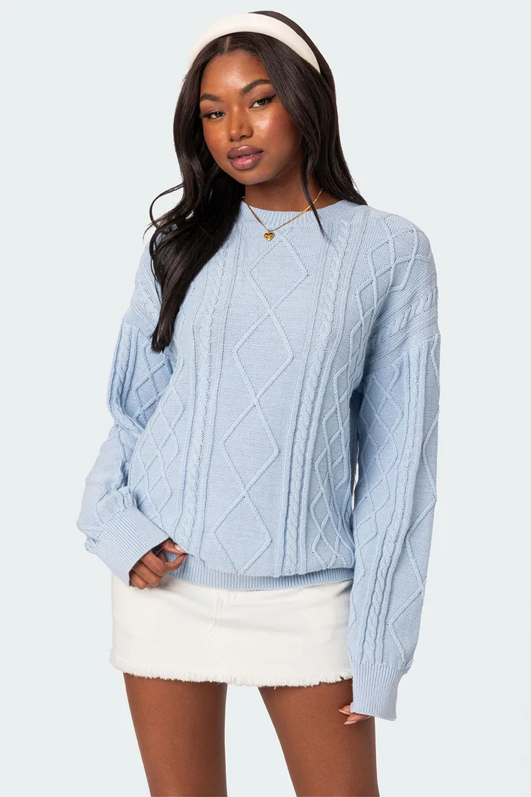 Sweater jessy oversize punto de Edikted en Buzos y Sweaters para argentina