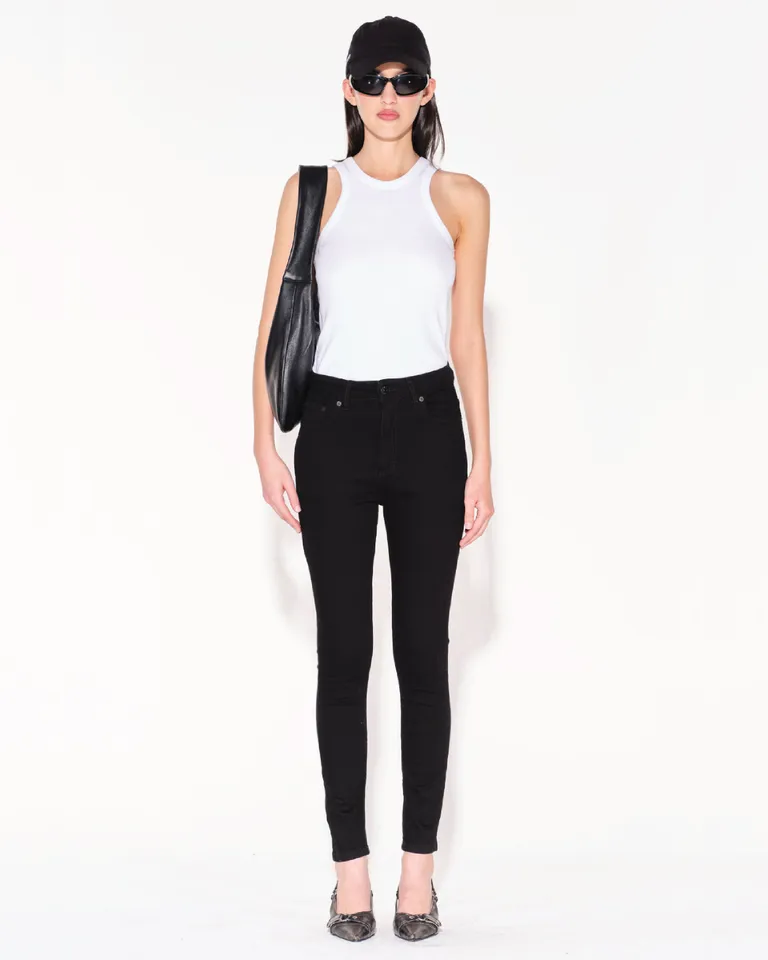 Pantalones negros de cintura alta con diseño skinny y acabado premium de Ay Not Dead en Pantalones para argentina