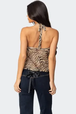 Top babydoll malla tigre de Edikted en Tops para argentina