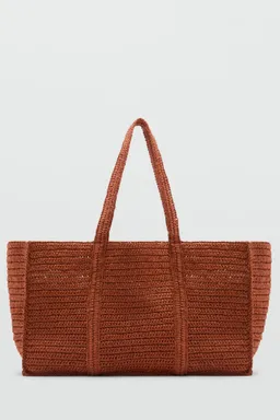 Bolso shopper fibra natural de Mango en Bolsos y Carteras para argentina