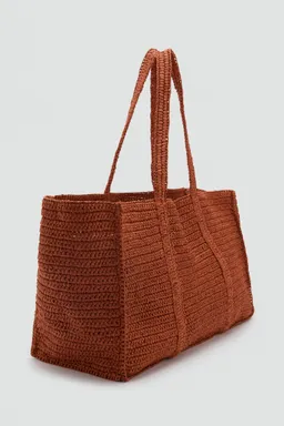 Bolso shopper fibra natural de Mango en Bolsos y Carteras para argentina