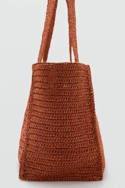 Bolso shopper fibra natural de Mango en Bolsos y Carteras para argentina
