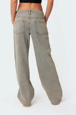 Jeans magda tiro bajo lavado de Edikted en Pantalones para argentina