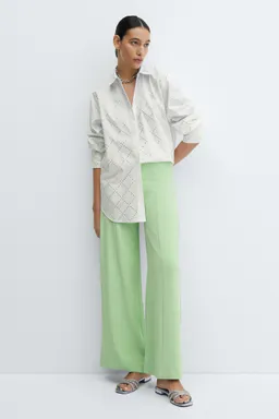 Pantalón pinzas wideleg de Mango en Pantalones para argentina