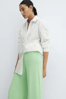 Pantalón pinzas wideleg de Mango en Pantalones para argentina