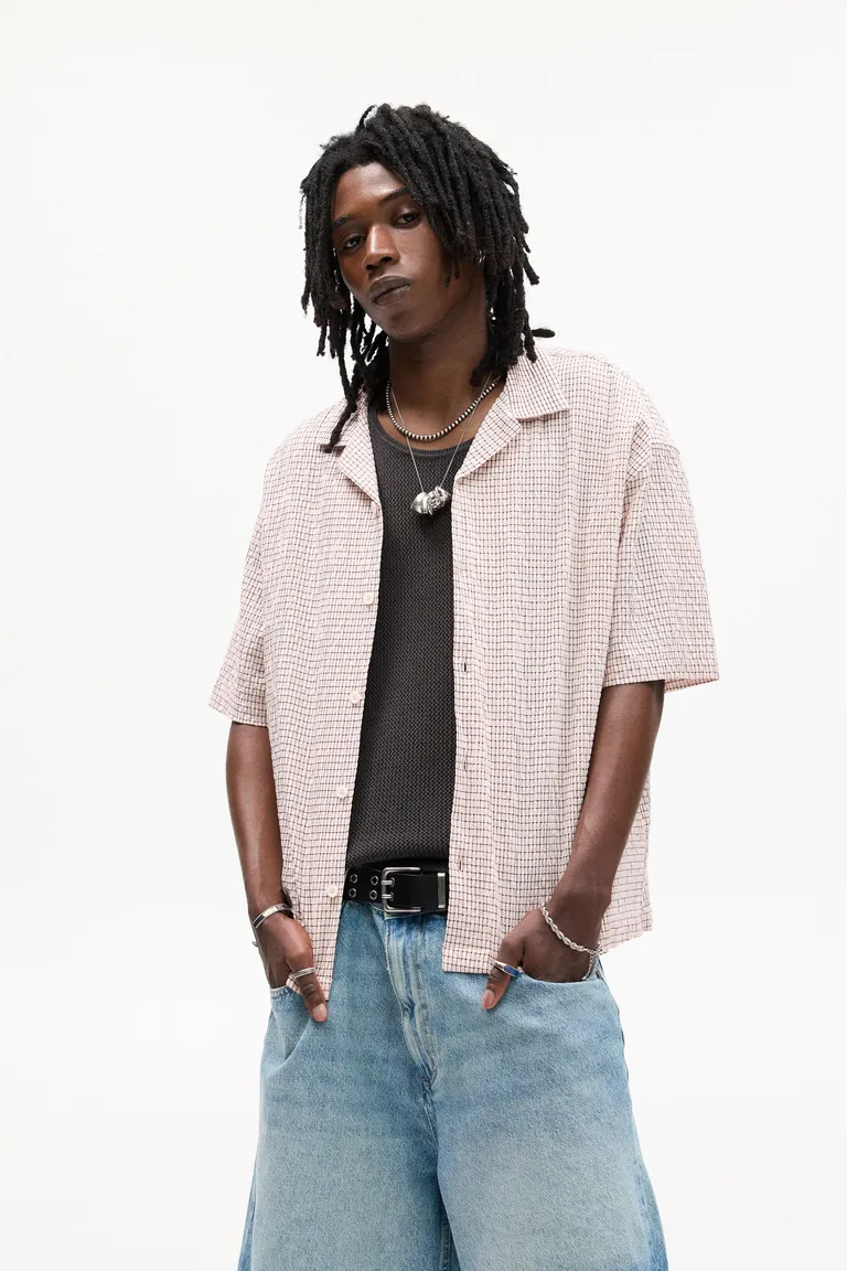 Camisa manga corta waffle de Pull&Bear en Camisas para argentina