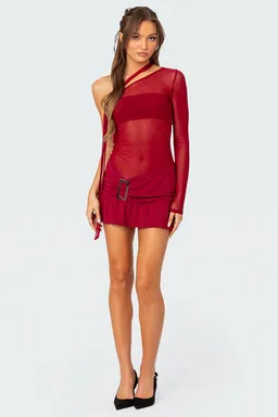Mini vestido hombro malla de Edikted en Vestidos para argentina