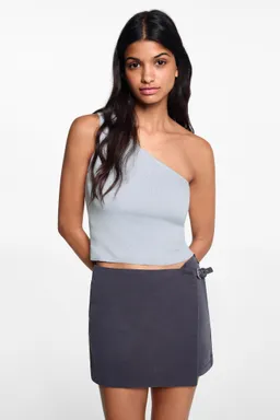 Top asimétrico lúrex de Mango Teen en Tops para argentina