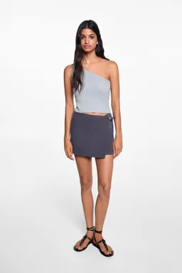 Top asimétrico lúrex de Mango Teen en Tops para argentina