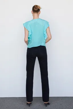 Blusa con volantes de Mango en Blusas para argentina